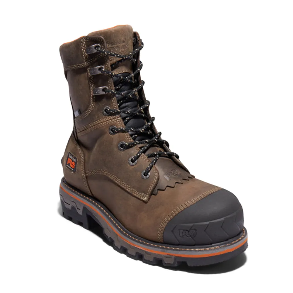 Boondock HD Logger 8 Inch Waterproof Composite Toe Work Boots Best Puncture Resistant Work Boots