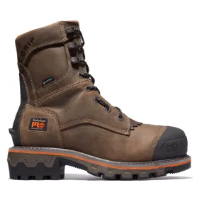 Boondock HD Logger 8 Inch Waterproof Composite Toe Work Boots Ridge Cut Work Boots