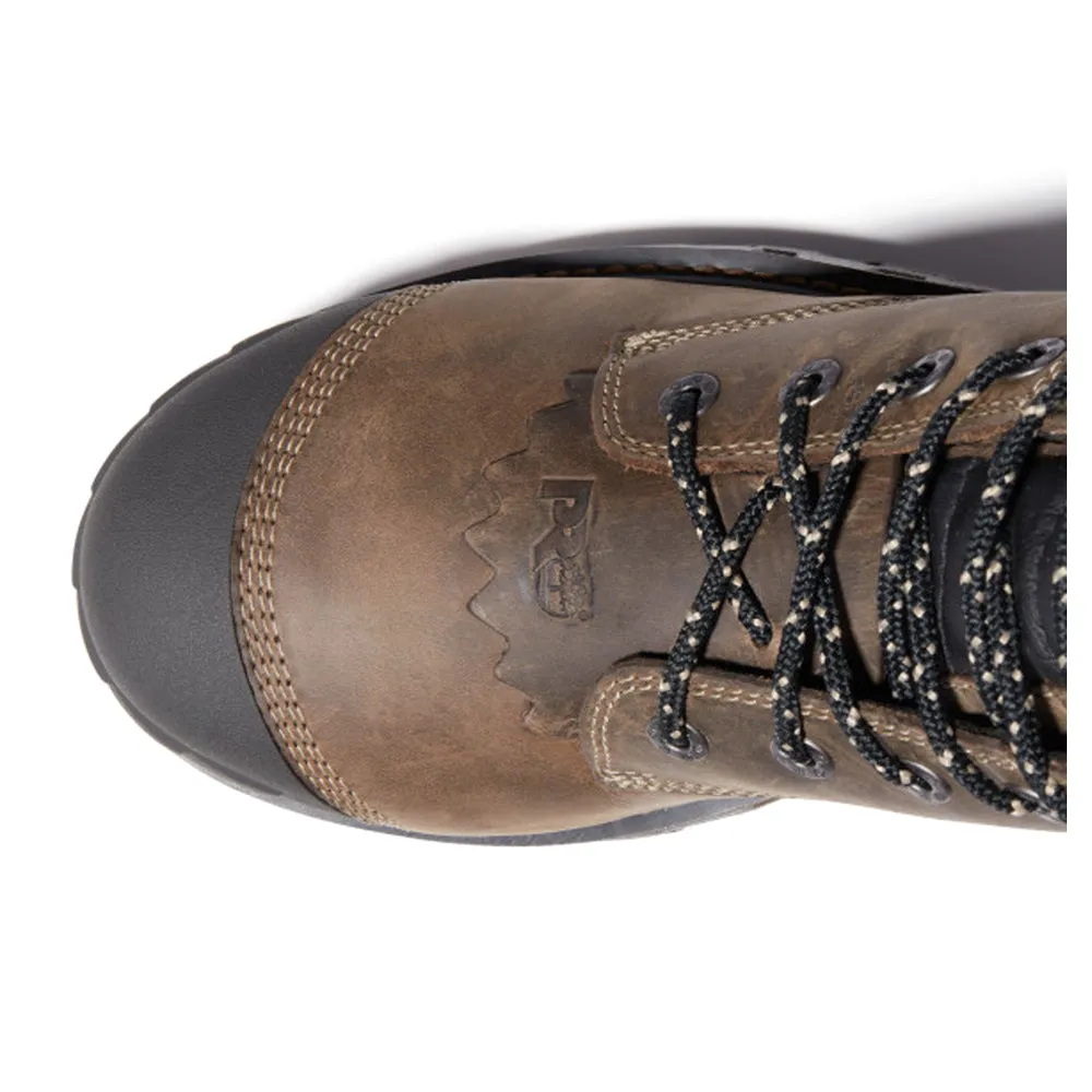 Leather Work Boots Steel Toe Boondock HD Logger 8 Inch Waterproof Composite Toe Work Boots