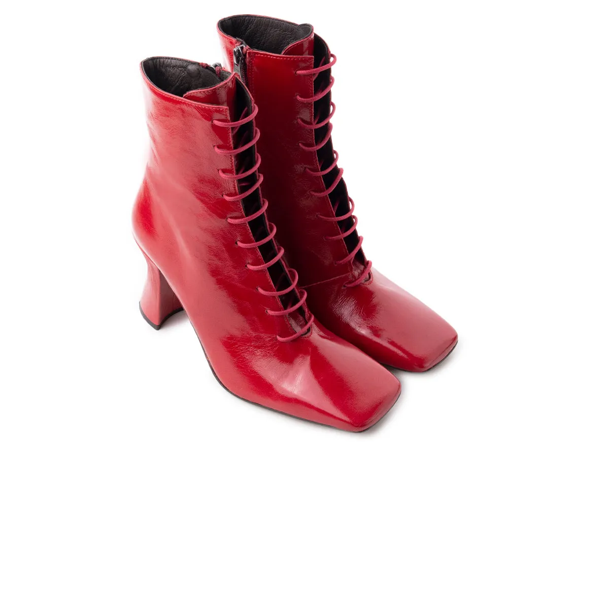 Angelica Ankle Boots Lockwood Berry Leather