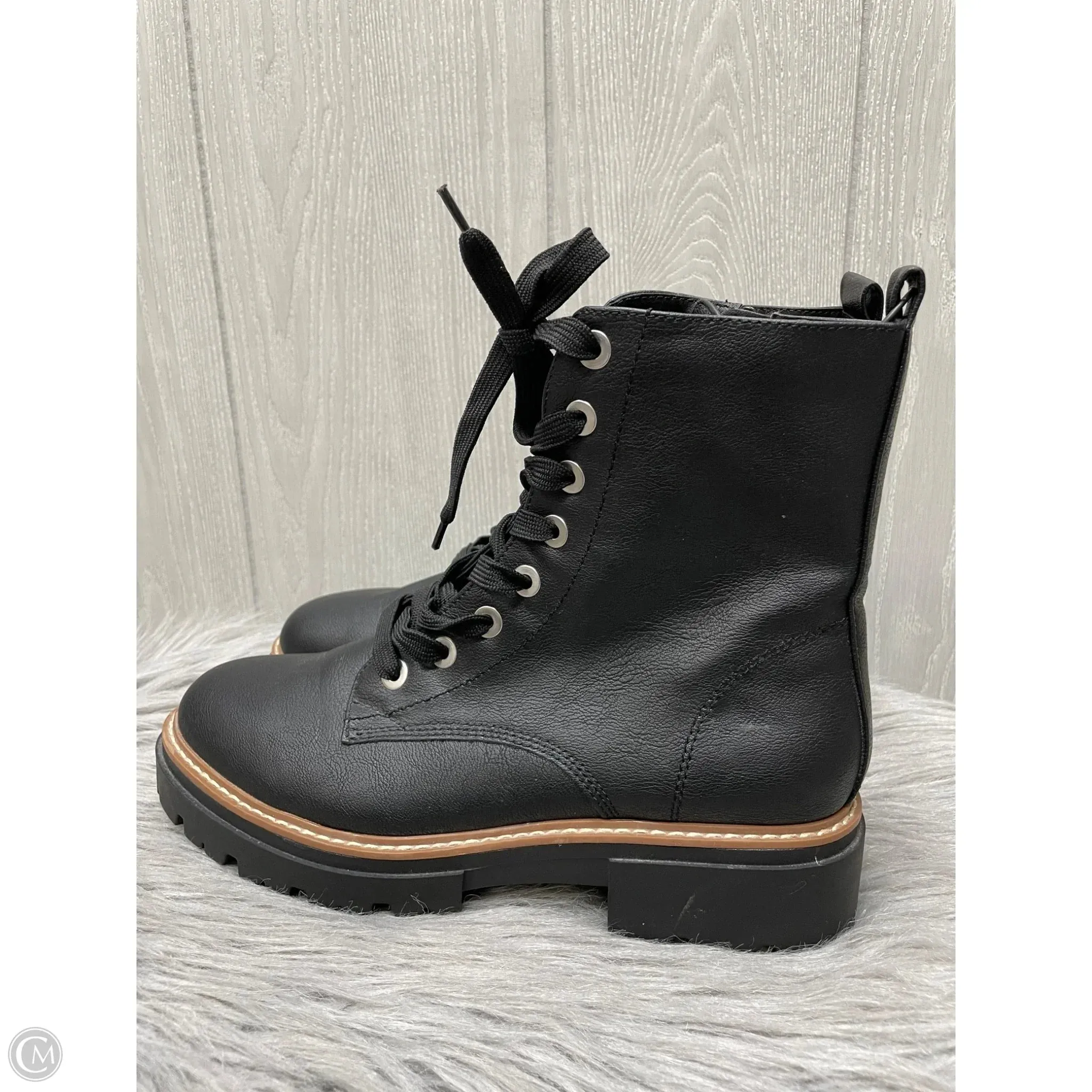 Boots Combat By Clothes Mentor In Black & Brown, Size: 10 Wayde Combat Boot