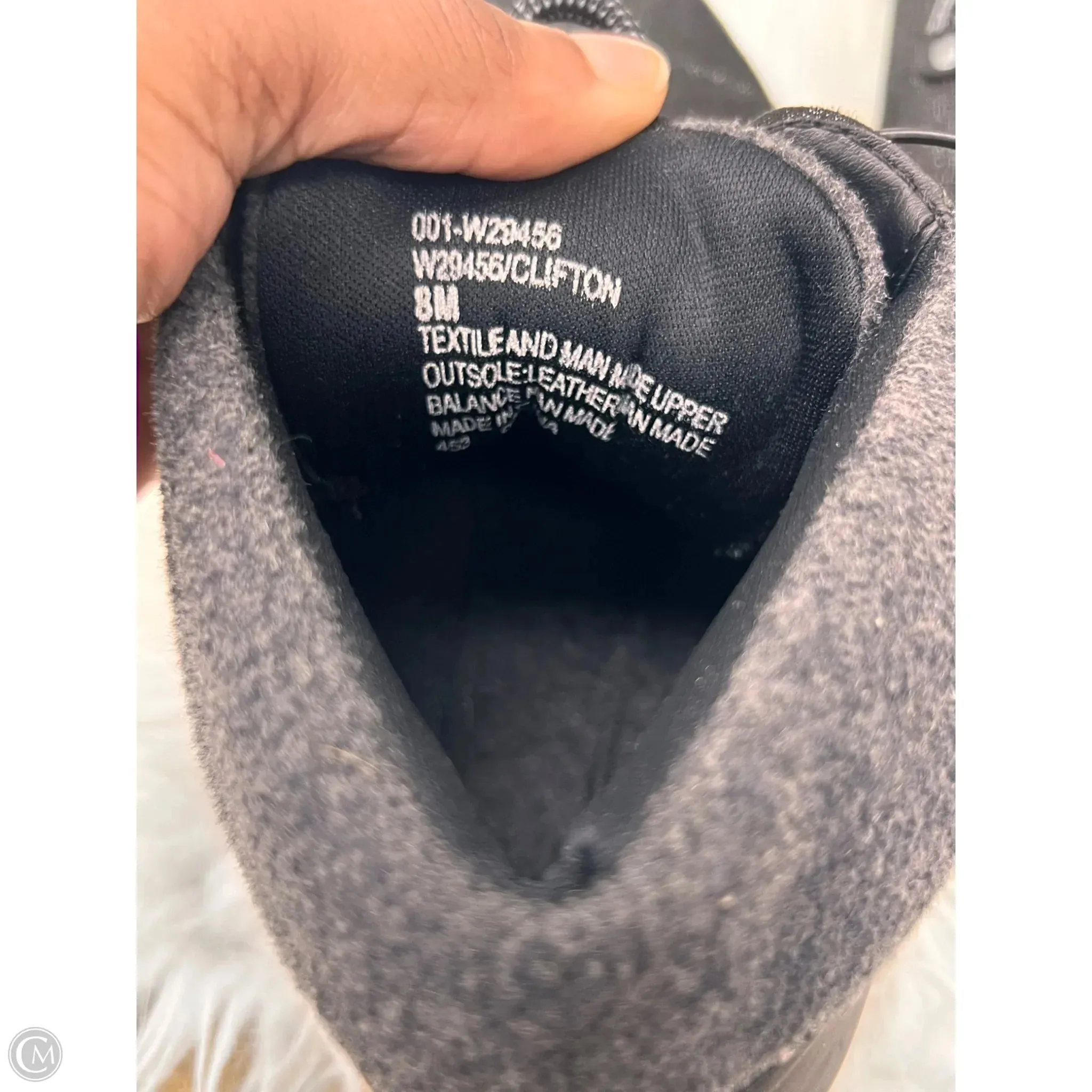 Worn-effect Combat Boots Boots Combat By Clothes Mentor In Black & Silver, Size: 8