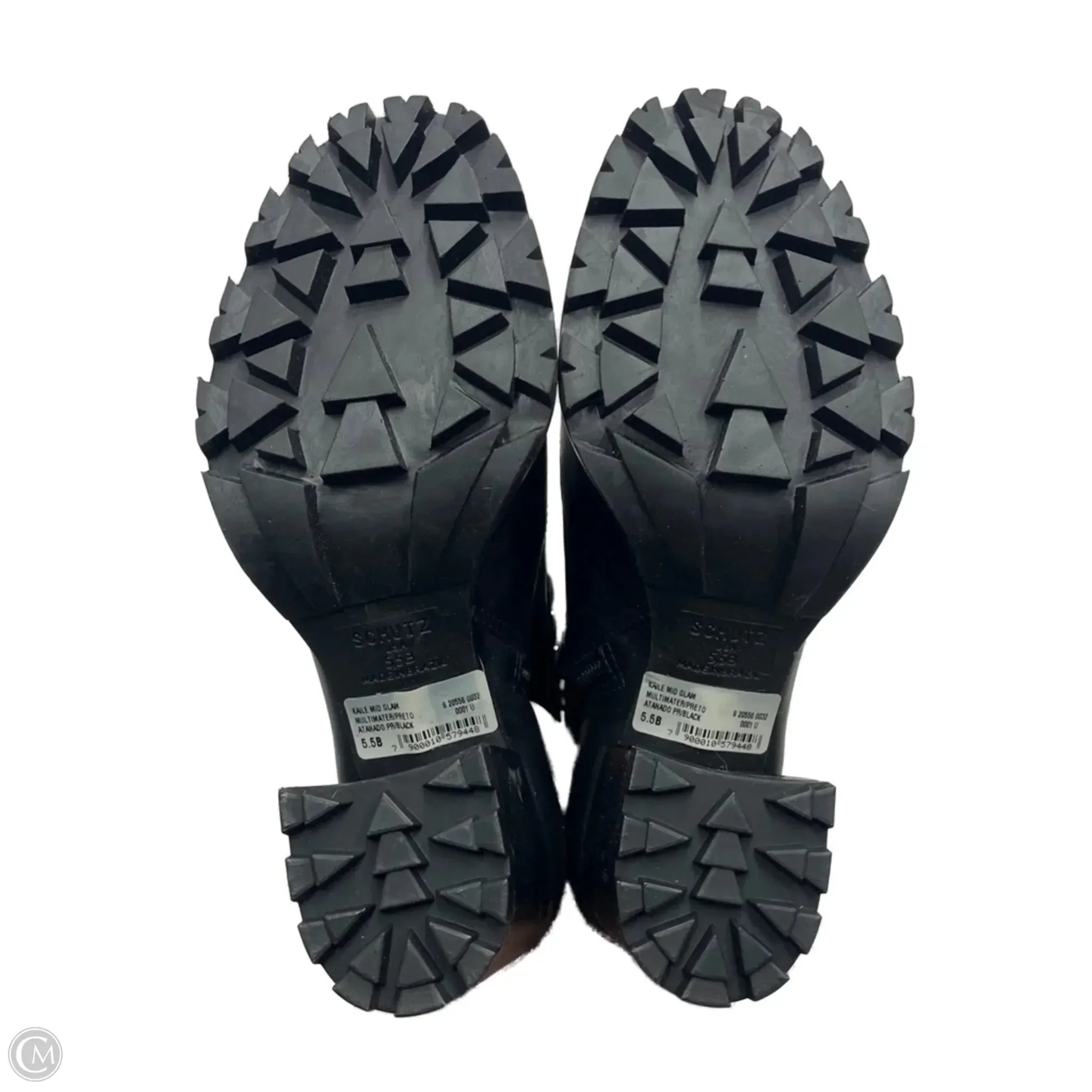 Boots Combat By Schultz In Black & Silver, Size: 5.5 Mia Combat Boots