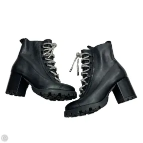 Combat Boots Tall Boots Combat By Schultz In Black & Silver, Size: 5.5