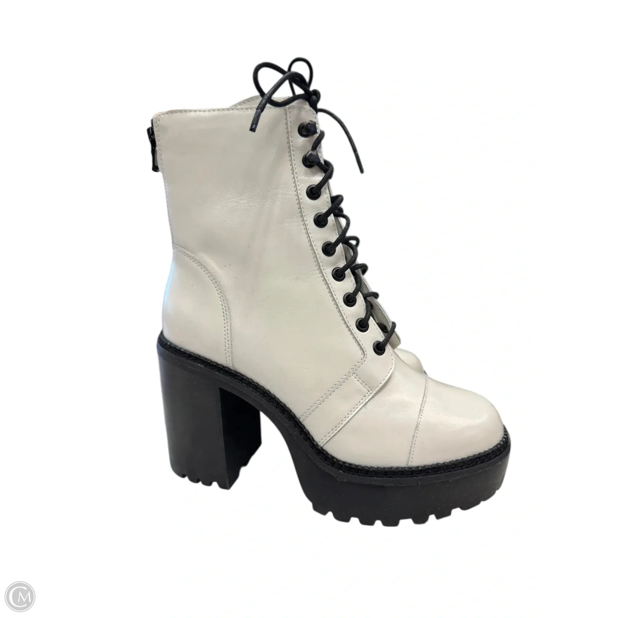 Amiri Combat Boots Boots Combat By Steve Madden In Cream, Size: 7.5