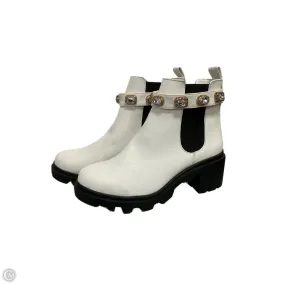Boots Combat By Steve Madden In White, Size: 9.5 Buckled Combat Boots