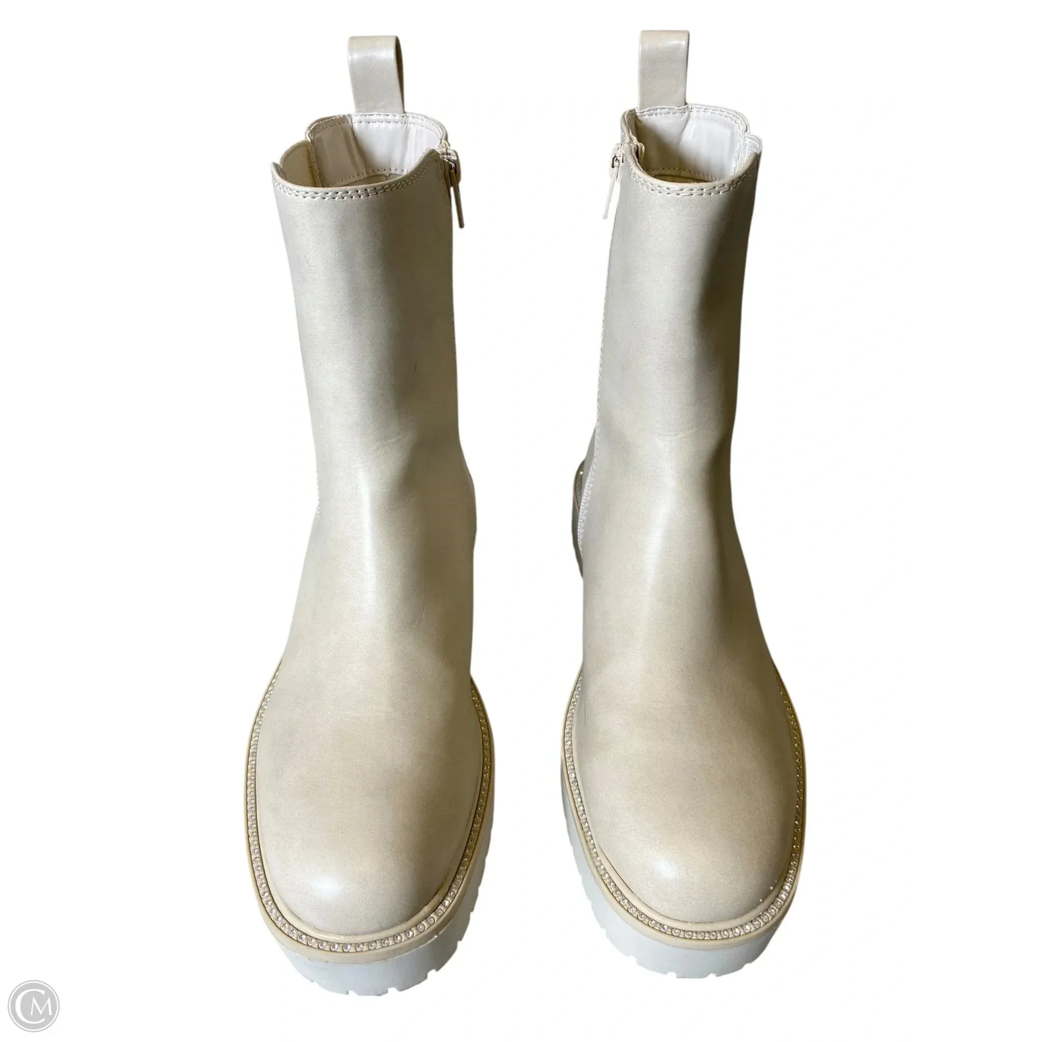 Boots Combat By Time And Tru In Cream, Size: 8 Awley Combat Boot