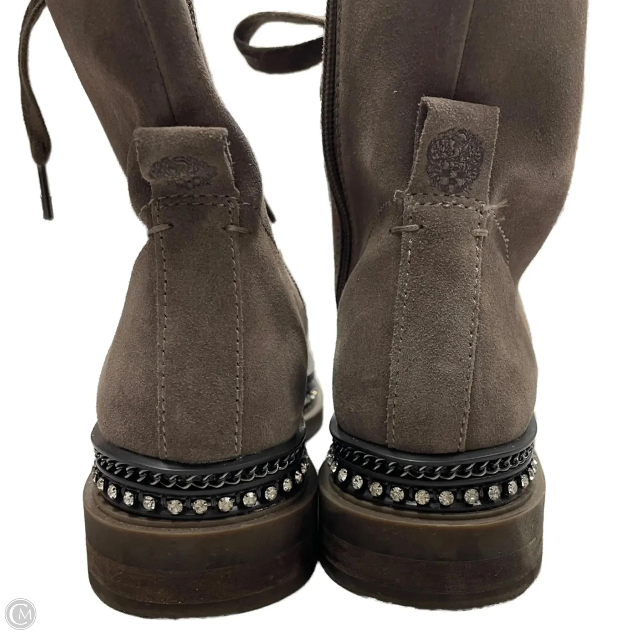 Boots Combat By Vince Camuto In Grey, Size: 5.5 Synthetic Combat Boots