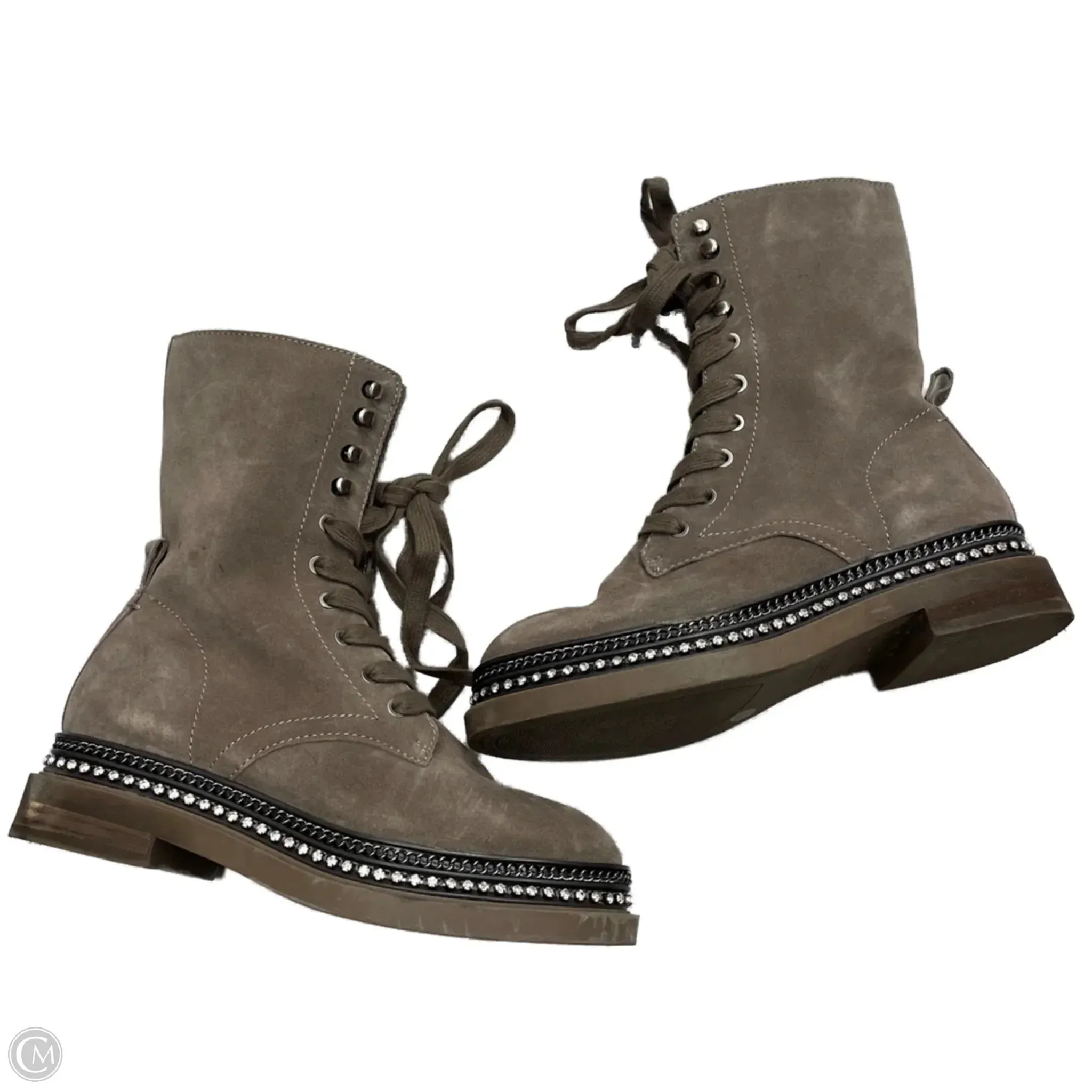 Boots Combat By Vince Camuto In Grey, Size: 5.5 Vintage Combat Boot