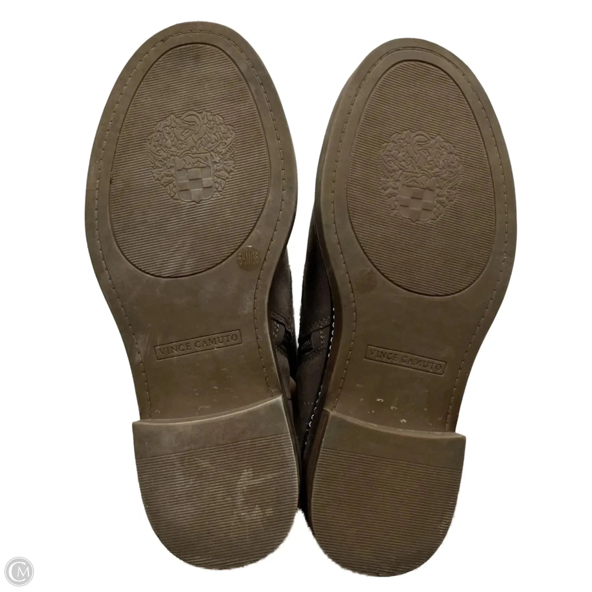 Boots Combat By Vince Camuto In Grey, Size: 5.5 Tall Combat Lace Up Boots