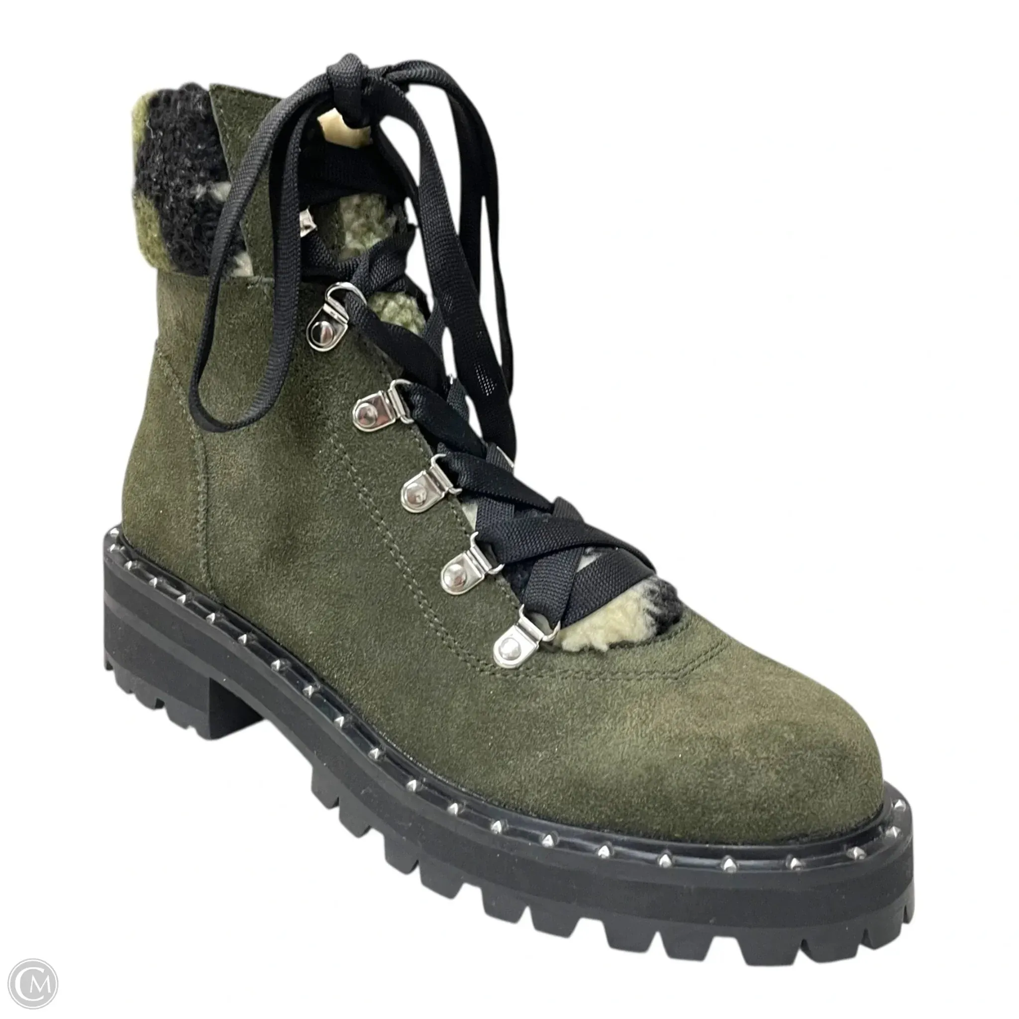 Ahnu Hiking Boots Waterproof Boots Hiking By Steve Madden In Green, Size: 7.5