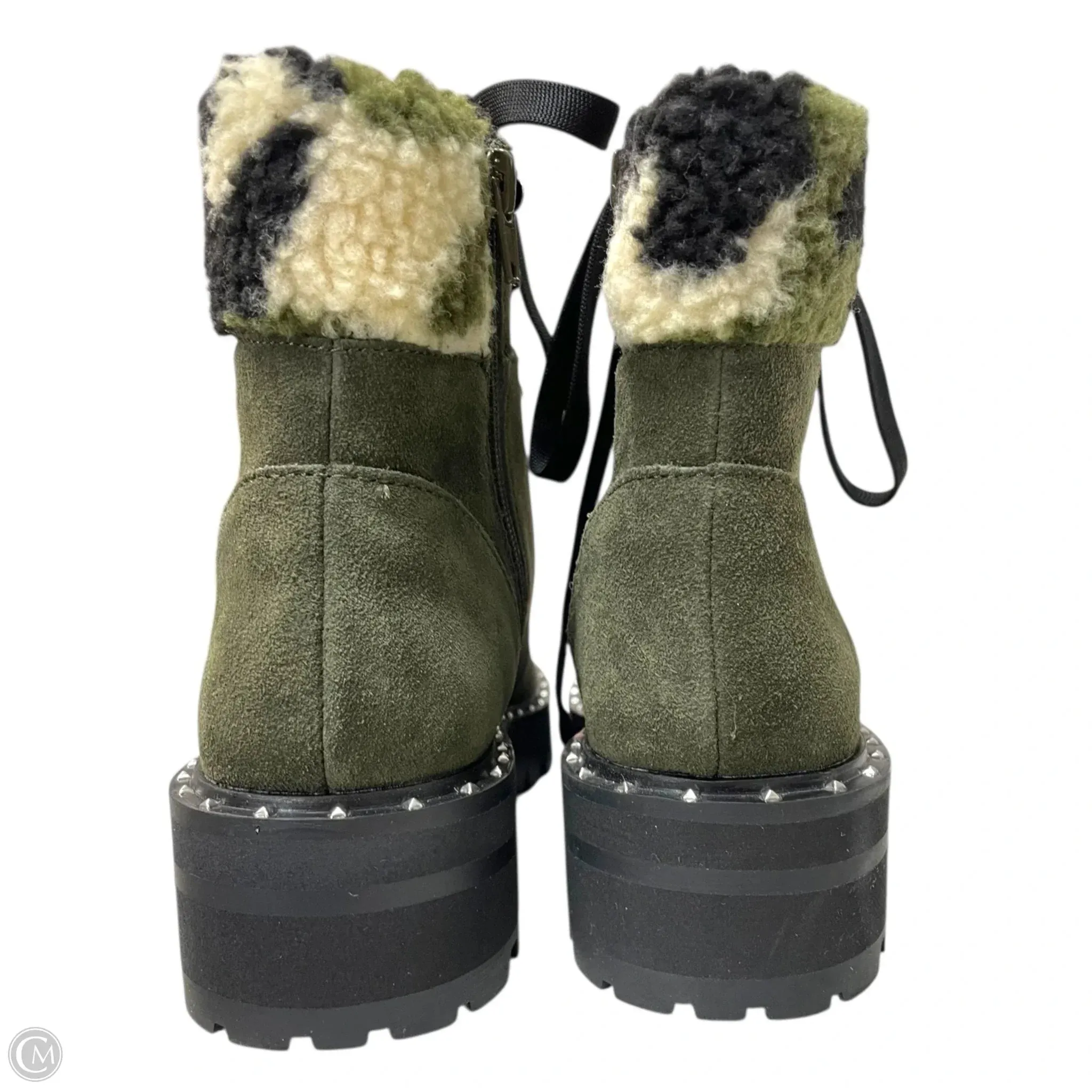 Most Fashionable Hiking Boots Boots Hiking By Steve Madden In Green, Size: 7.5