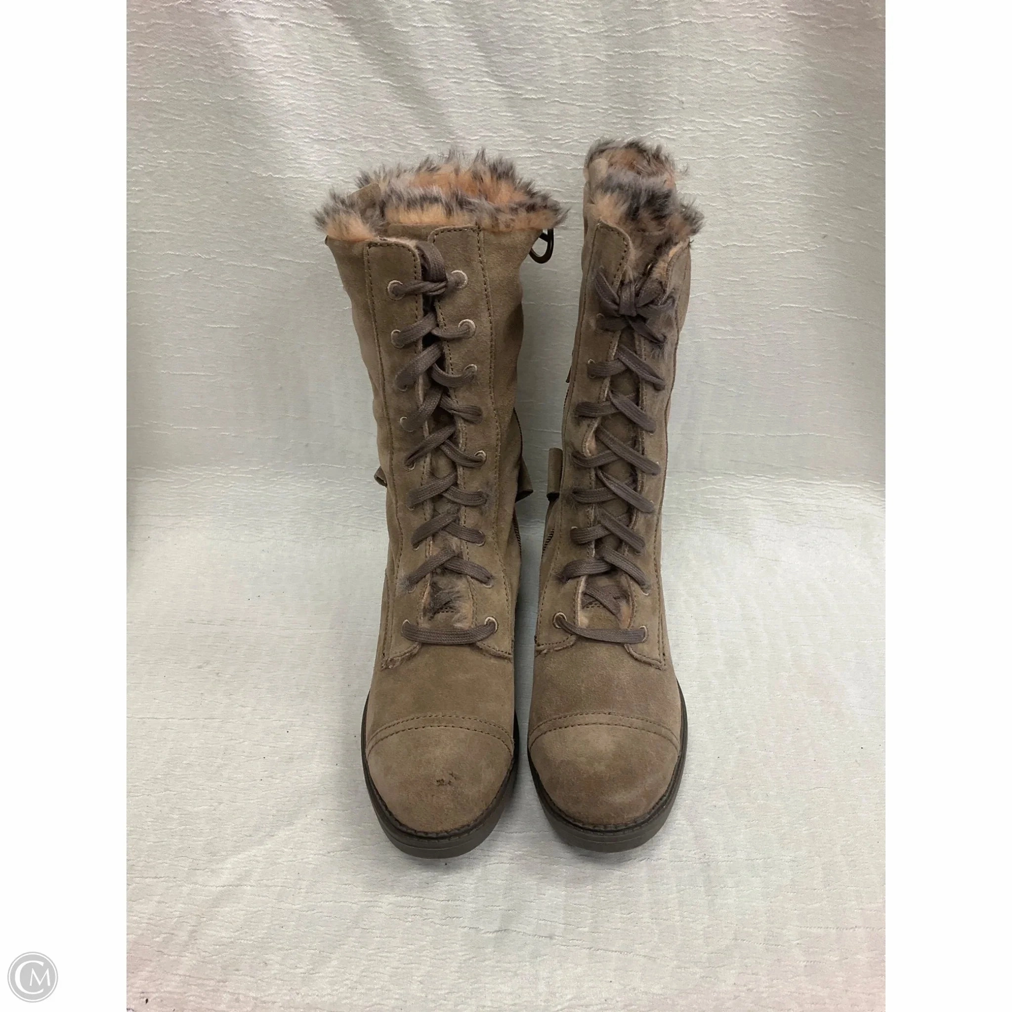 Boots Combat By Calvin Klein In Tan, Size: 8 Steve Madden Grey Combat Boots - Combat Boots