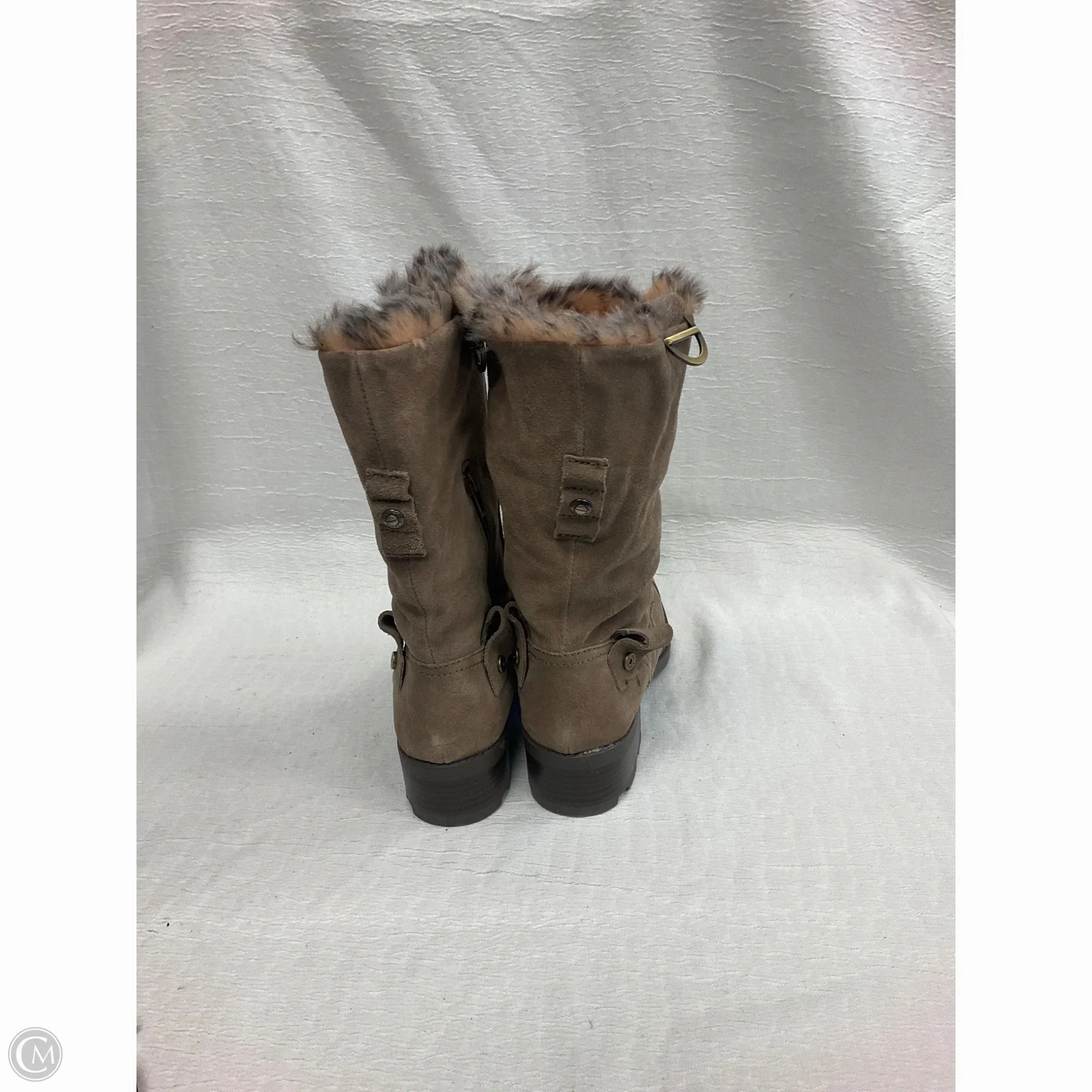 Torrid Knee High Combat Boots Boots Combat By Calvin Klein In Tan, Size: 8