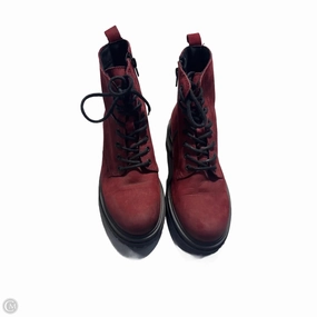 Boots Combat By Cmb In Red, Size: 7.5 Boots Combat Fashion