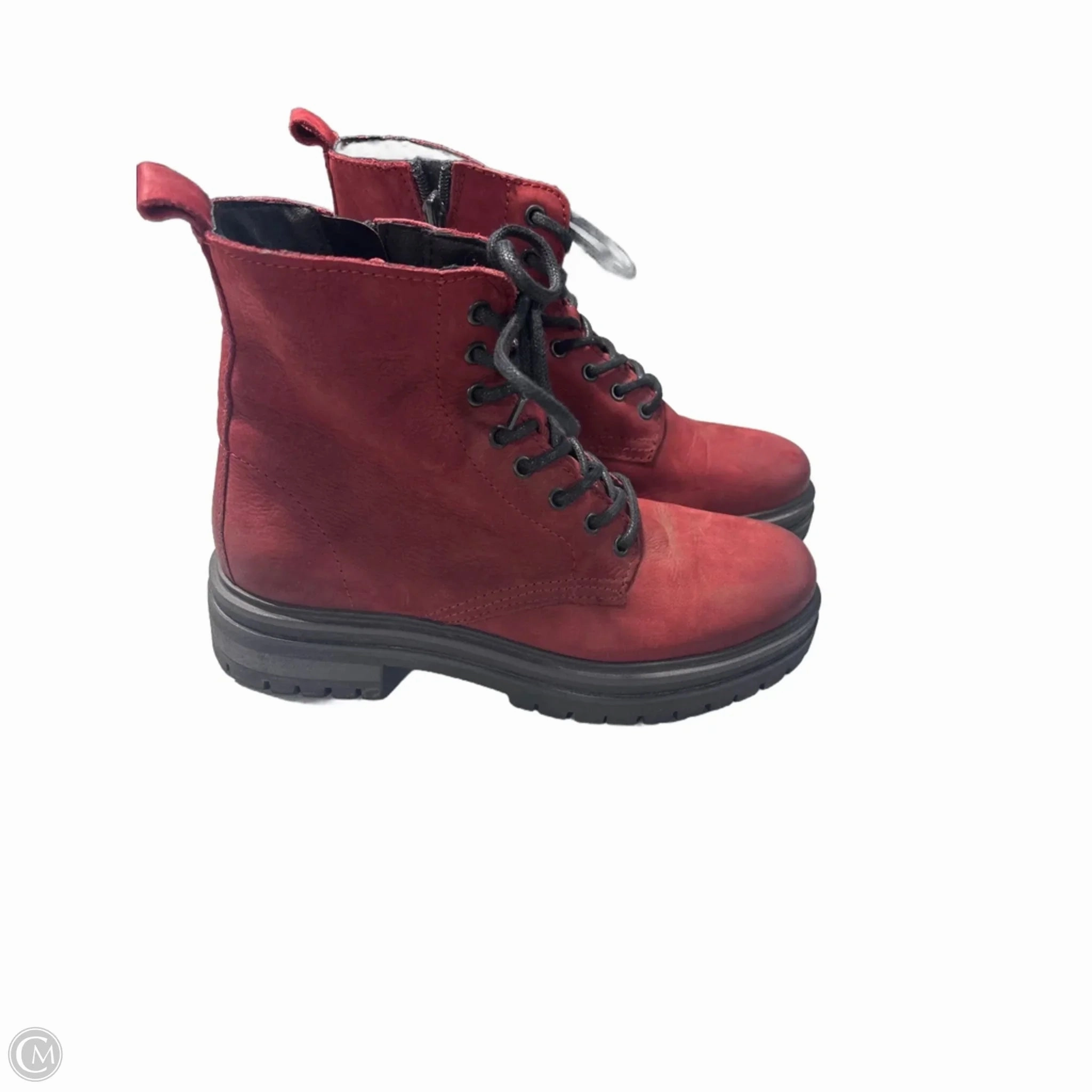 Affordable Combat Boots Boots Combat By Cmb In Red, Size: 7.5