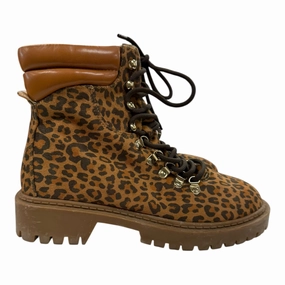Skirt Combat Boots Boots Combat By Loft In Animal Print, Size:7