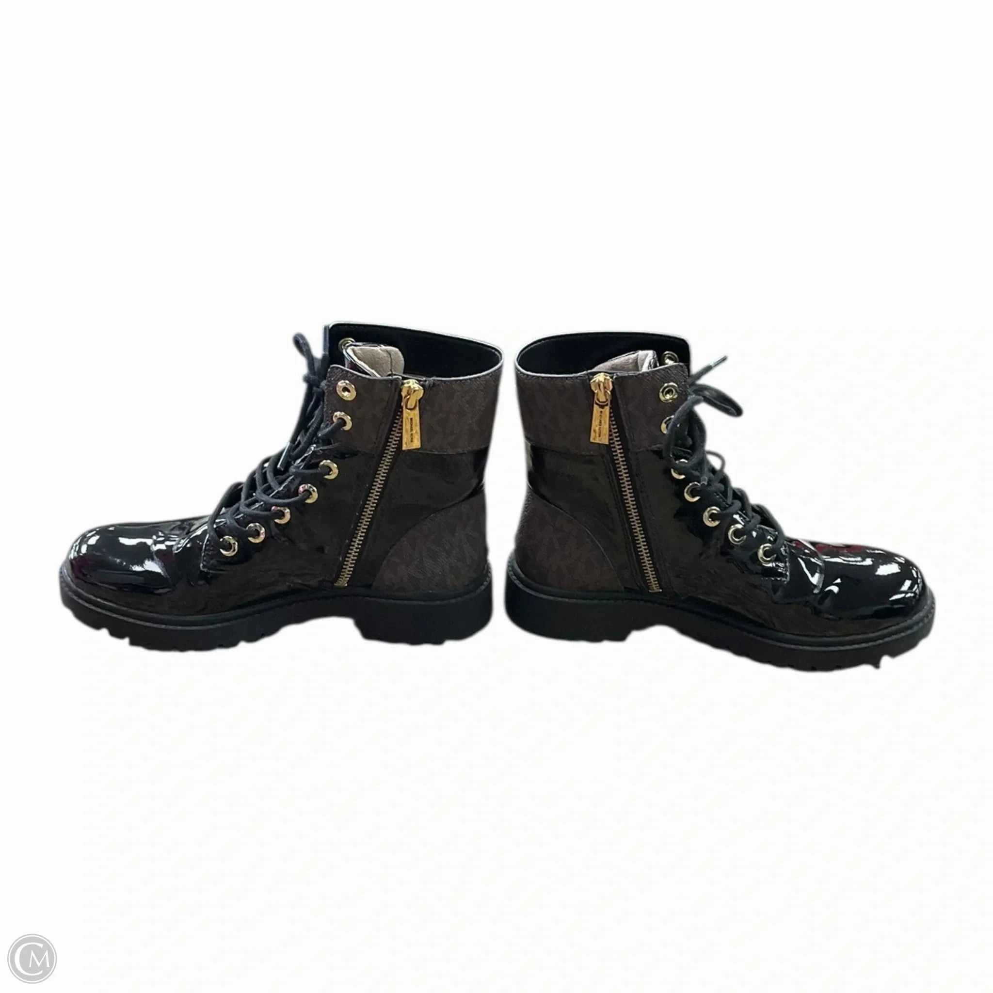 Combat Boots Side Boots Combat By Michael By Michael Kors In Black, Size: 5.5