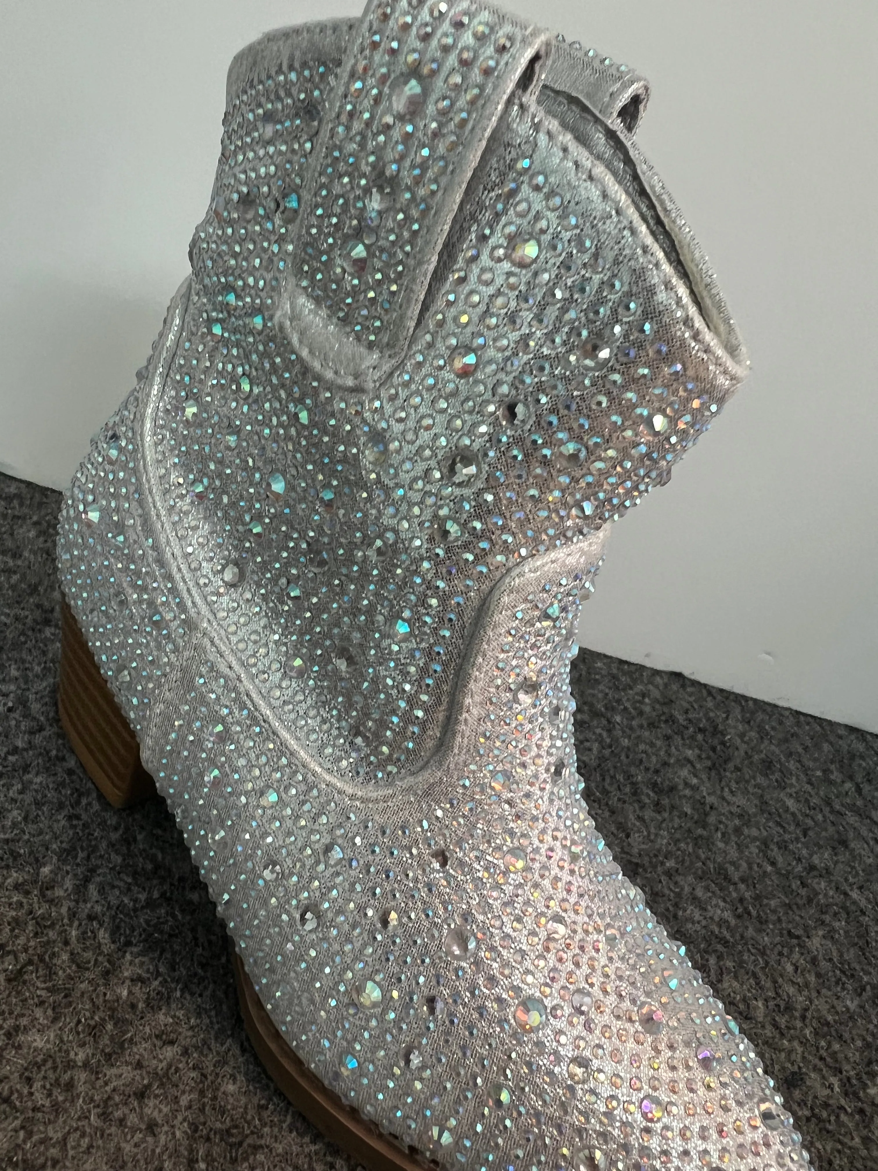 RIVER-01K KIDS Silver Ga Boots