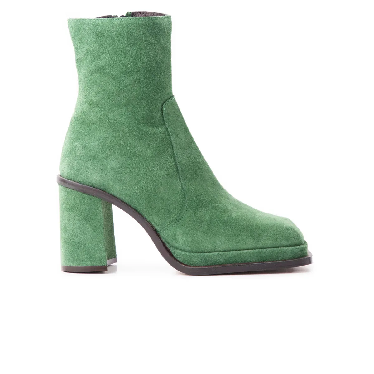 Comfortable Ankle Boots With Arch Support Bowen Khaki Suede