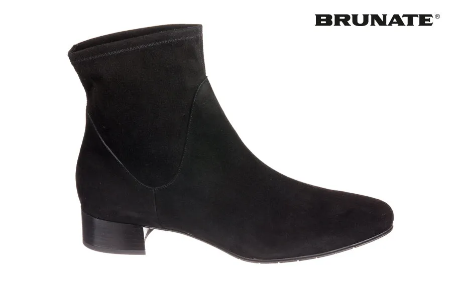 Br Softer Black Lace Ankle Boots Heels