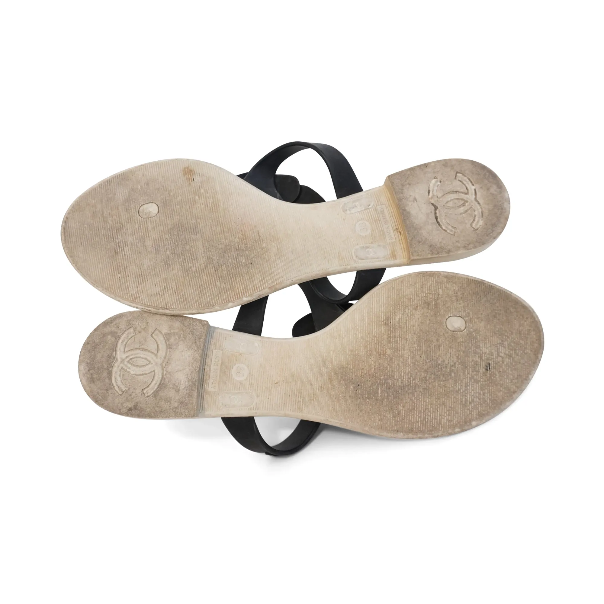 Dressy Flip Flops Chanel 'Camellia' Flip Flops - Women's 38