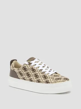 Sneakers Pelicula Brown Logo Gianele Low Top Sneakers