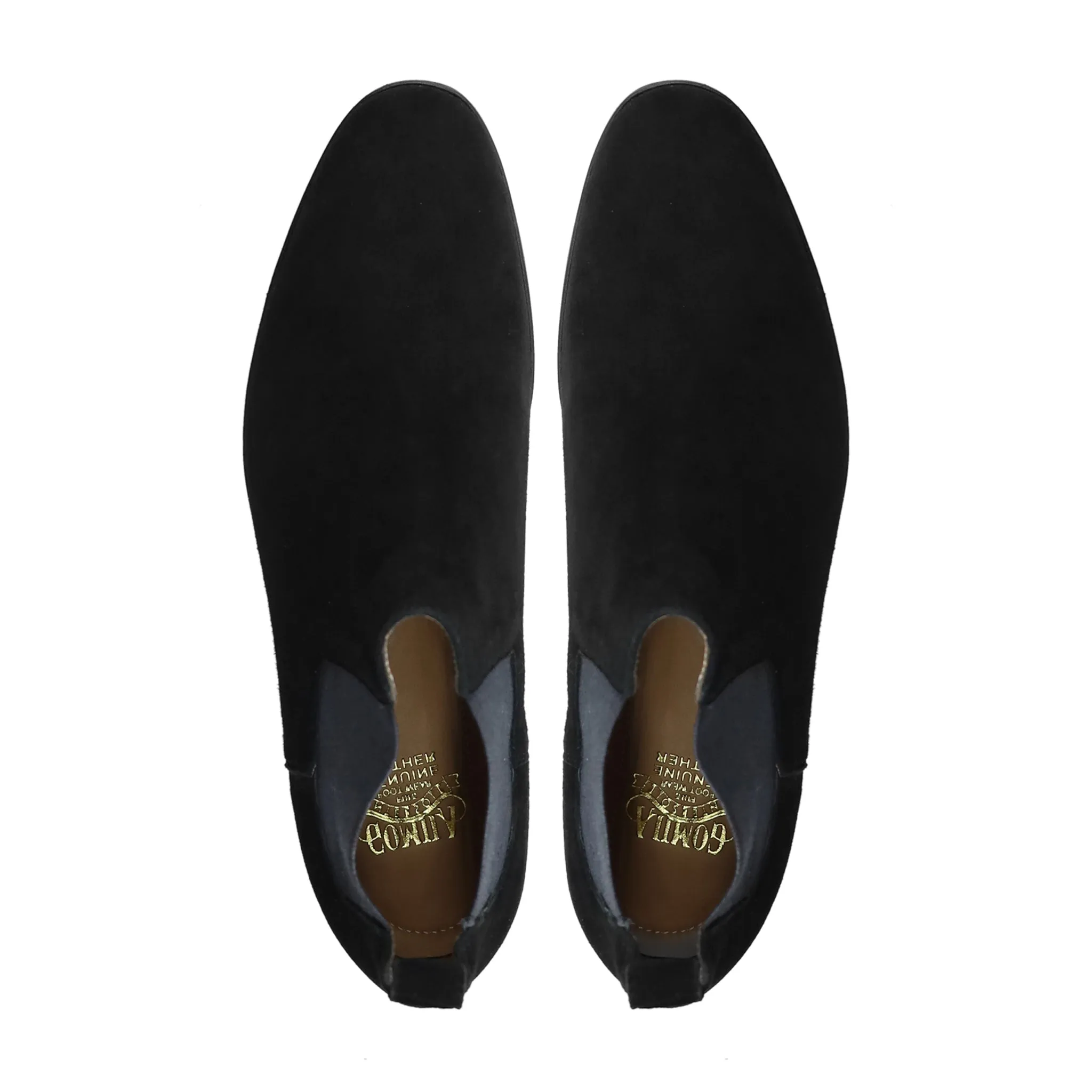 Chelsea Boots Men Outfits Calthe - Men's Black Kid Suede Chelsea Boot