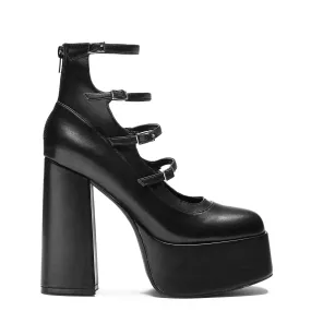 Urban Shoe Myth Gurren Strappy Platform Heels