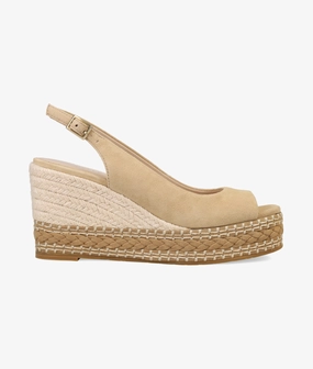Elany Wedge - Latte Chanel Espadrilles Saks