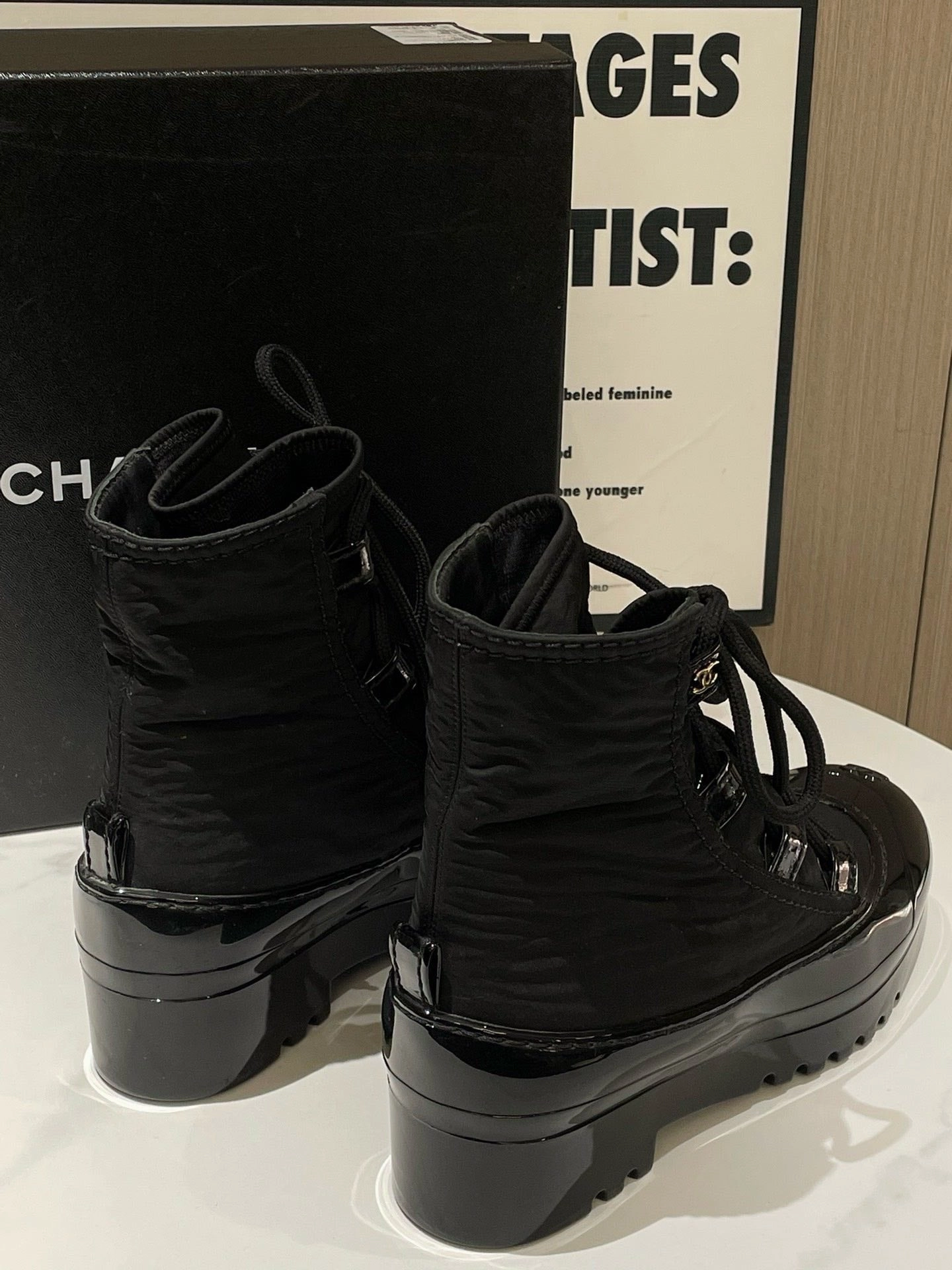 Ankle Snow Boots Canada Chanel Puffer Boots Black Snow Boot