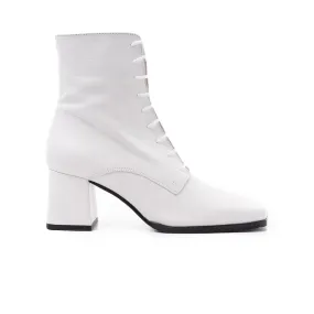 Extra Wide Fit Ankle Boots Chatham White Leather
