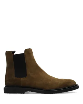 Mega Bozo Tractor Chelsea Boots Chelsea Classic In Waxed Suede Olive