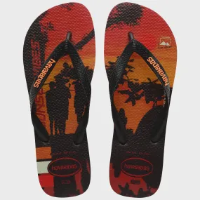 HAVAIANAS HYPE - BLACK.BLACK.BEGONIA ORANGE Best Flip Flops Pronation