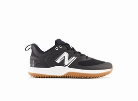 New Balance Men's Fresh Foam 3000 V6 Turf Baseball Shoes - Black with White & Gum Rubber - T3000BK6 Nb1000 New Balance
