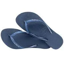 Beach Wear Flip Flops HAVAIANAS SLIM SPARKLE II - INDIGO BLUE