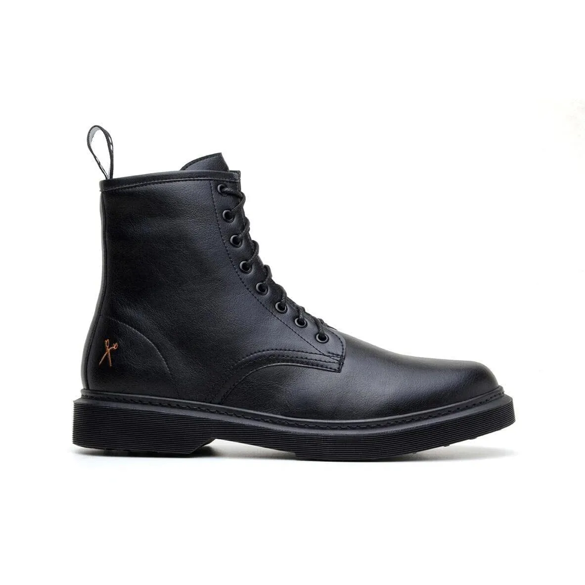 'London 2' Vegan Lace-Up Boot by King55 - Black Do Chelsea Boots Look Good On Men