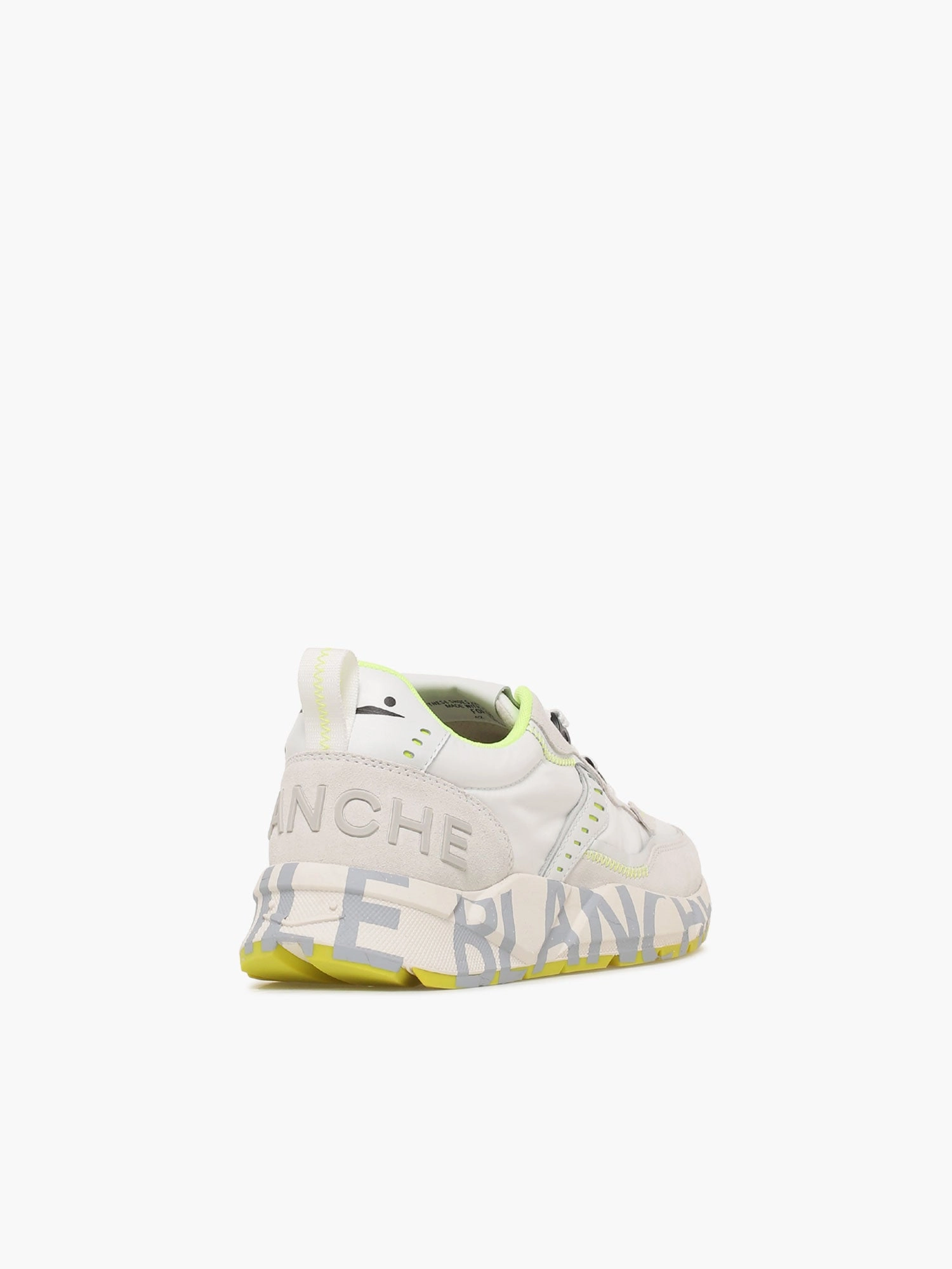 Club 01 White Yellow suede Nylon Silver Sparkly Flat Shoes