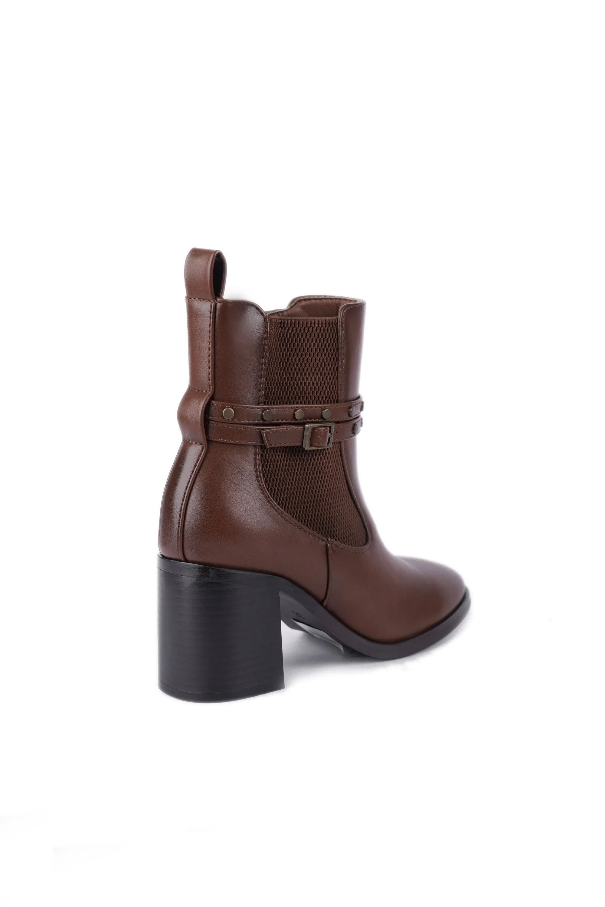 The Eleanor 01-5588 Glass Heel Ankle Boots