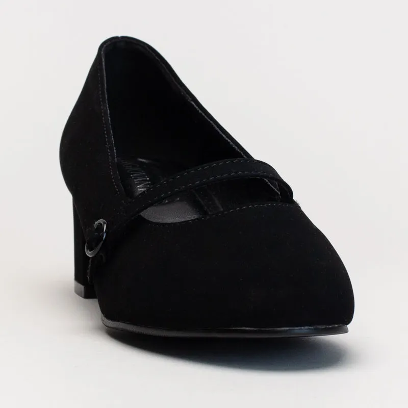 Comfort Mary Jane Midi Heel Mary Jane School Shoes Size 4