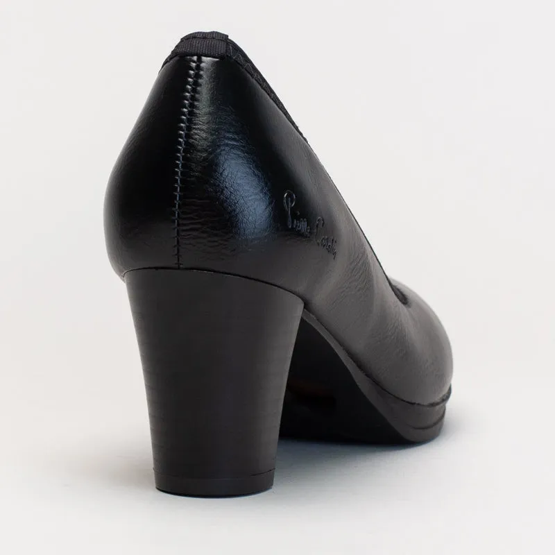 Flat Golden Shoes Comfort Platform Stack Heel