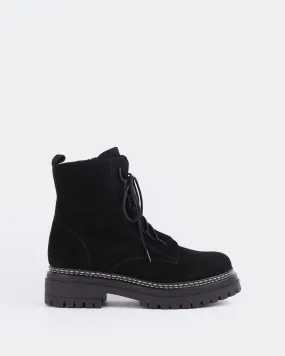 Woodbridge Black Suede Soft Ankle Boots