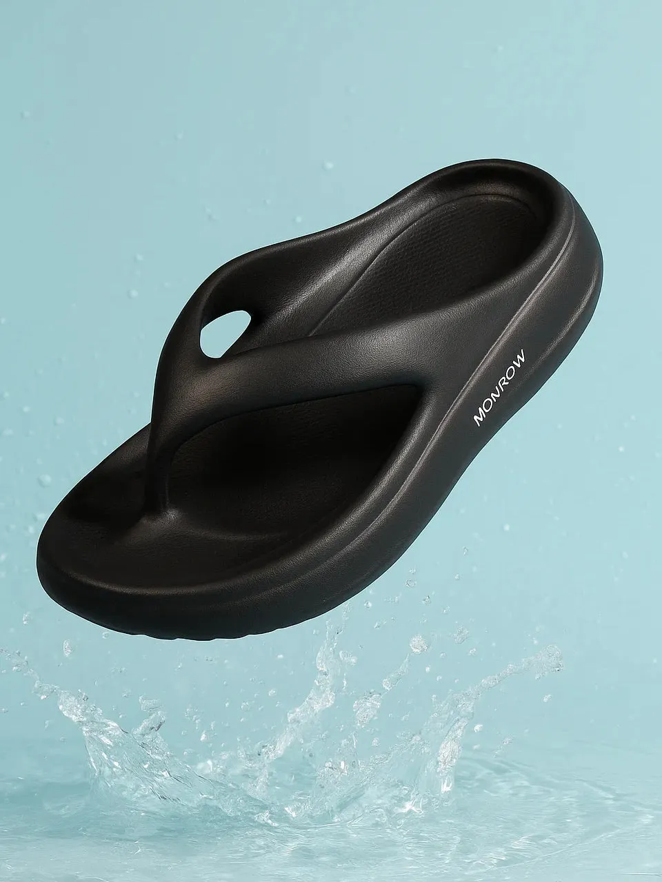 Elara Black Thong Flip-Flops Kourtney Kardashian Flip Flops