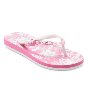 Spider Man Flip Flops Roxy RG Pebbles VII Sandal-Crazy Pink Flower