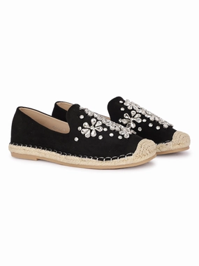 Isola Embellished Flat Espadrilles Top Moda Espadrilles