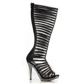 5" Heel Mid Calf Straps with Rhinestones (ES-M-STELLA) Heel Jordans