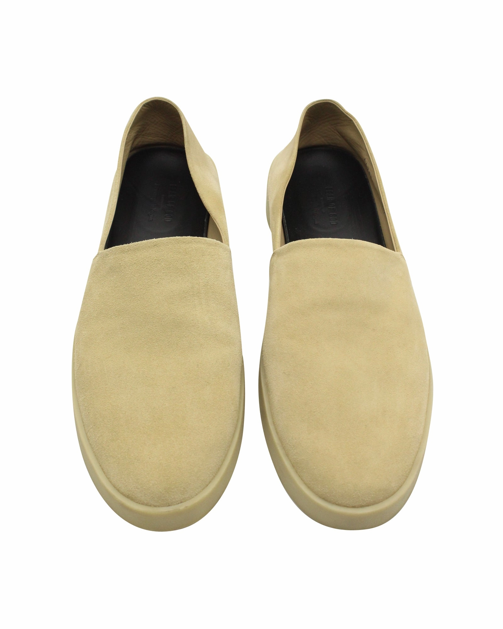 Fear of God x Ermenegildo Zegna Espadrilles in Beige Suede Chanel Espadrilles Run Small