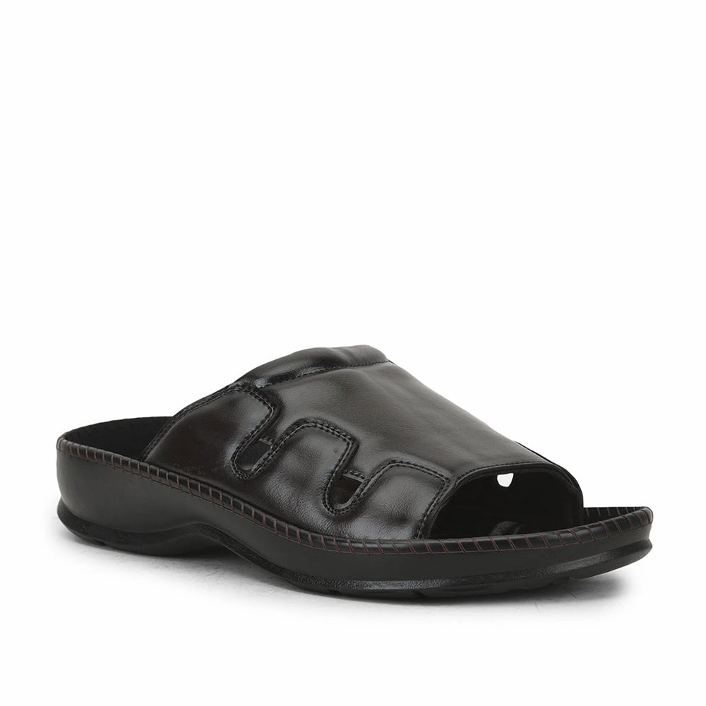 Coolers Brown Casual Slippers For Men META-2 By Liberty Muk Luk Slippers