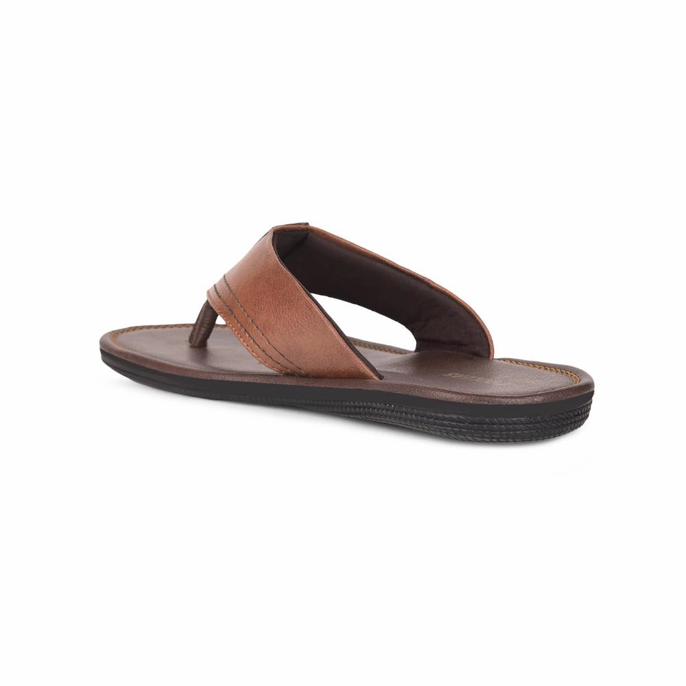 Buckle Slides Coolers By Liberty AVN-112 Casual Slippers For Men - Tan