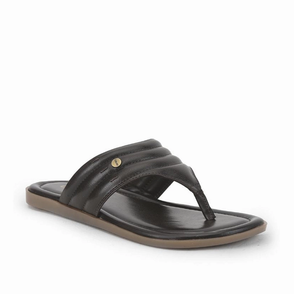 Coolers By Liberty Formal Slippers For Men Brown CAROL-51D Metallic Slides